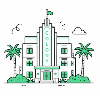 Miami skyline illustration