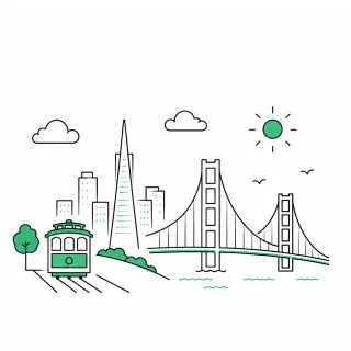 San Francisco skyline illustration