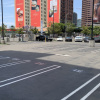 Outdoor lot parking on Figueroa Street in Los Angeles