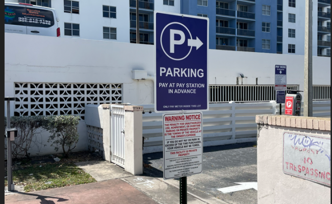  parking on Abbott Avenue in Miami Beach