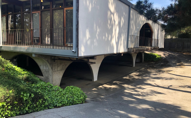 Covered parking on Distel Drive in Los Altos