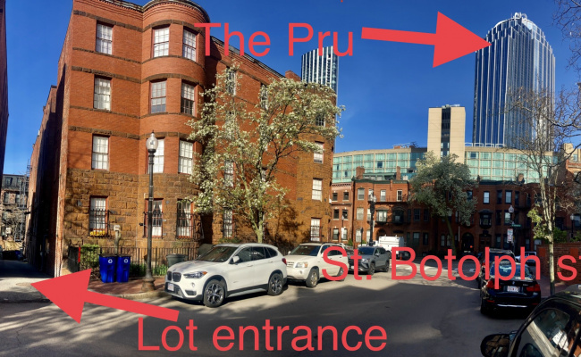  parking on Follen Street in Boston