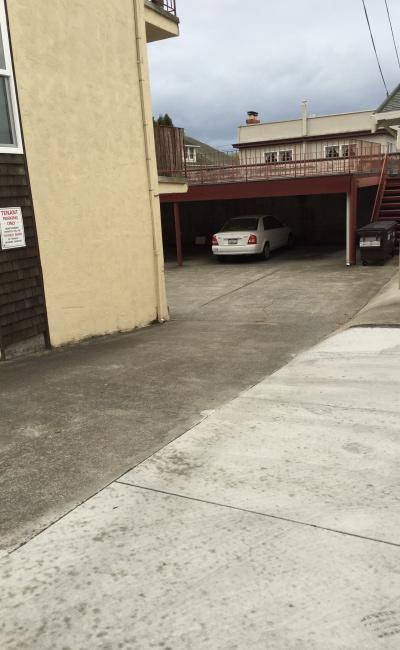 Carport parking on Oxford Street in Berkeley