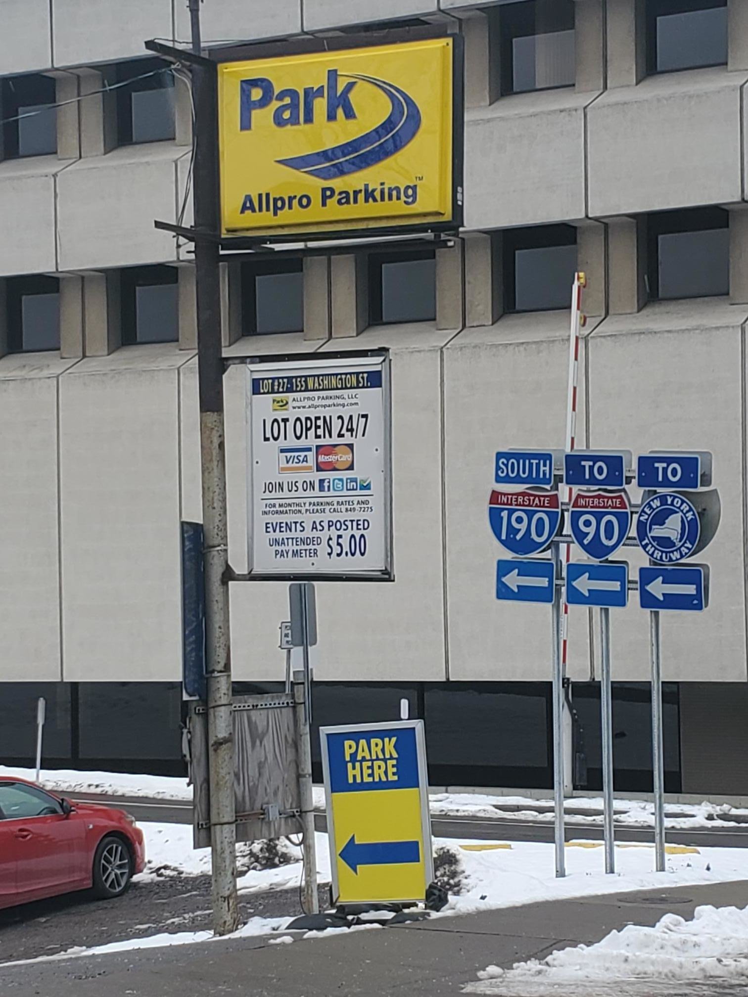  parking on Washington Street in Buffalo