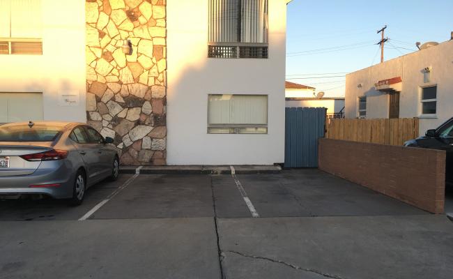 Outdoor lot parking on 33rd Street in San Diego