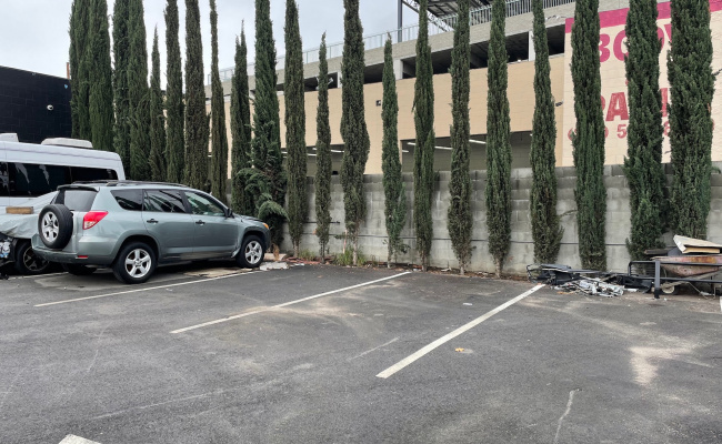 Outdoor lot parking on San Fernando Road in Glendale